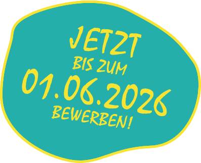 Jetzt bis zum 1.Juni 2026 bewerben!